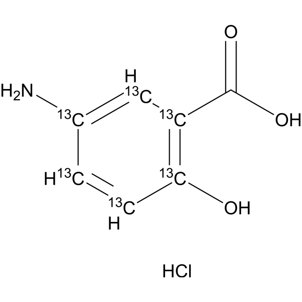 5-Aminosalicylic acid-13C6 hydrochloride (Mesalamine-13C6 hydrochloride; 5-ASA-13C6 hydrochloride; M